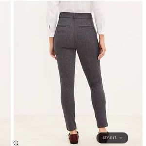LOFT Curvy Sutton Skinny Pants in Texture - NWT
